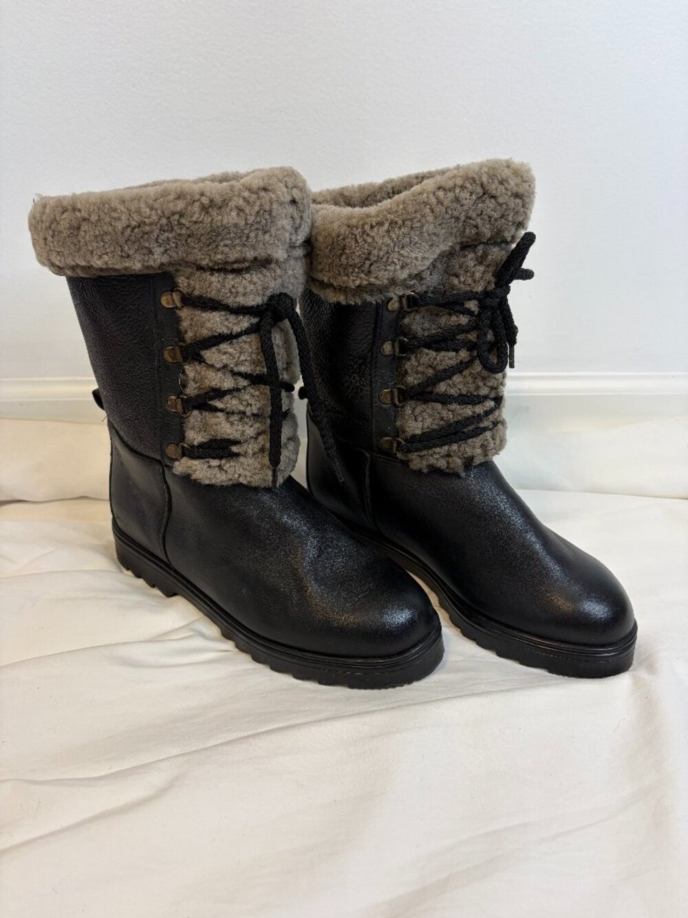 Pajar Alissa Eldorado Black Shearing Lining Winter Boots